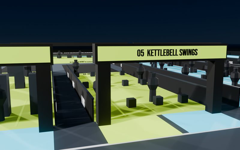 Station 5, Kettlebell Swings